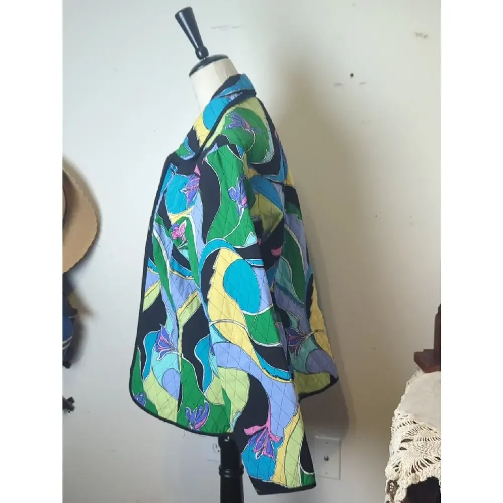 Vintage Requirements Quilted Jacket Resort Wear Coastal Prep Lily Inspired